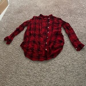 GAP Red and Black Flannel Shirt
